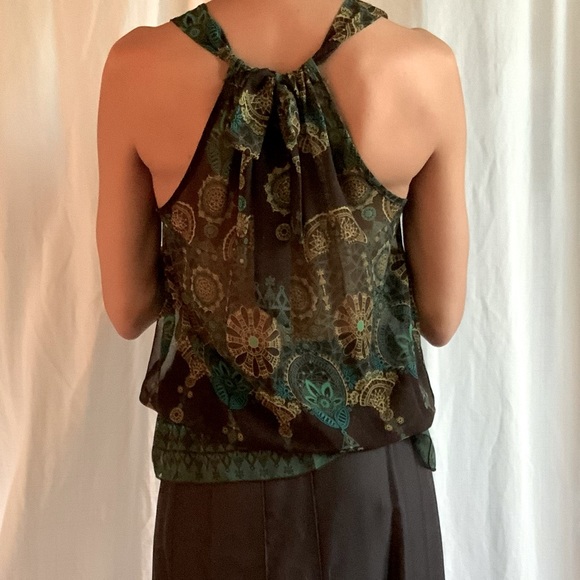 ZAPA Silk Skirt Brown Full Length - Picture 3 of 13